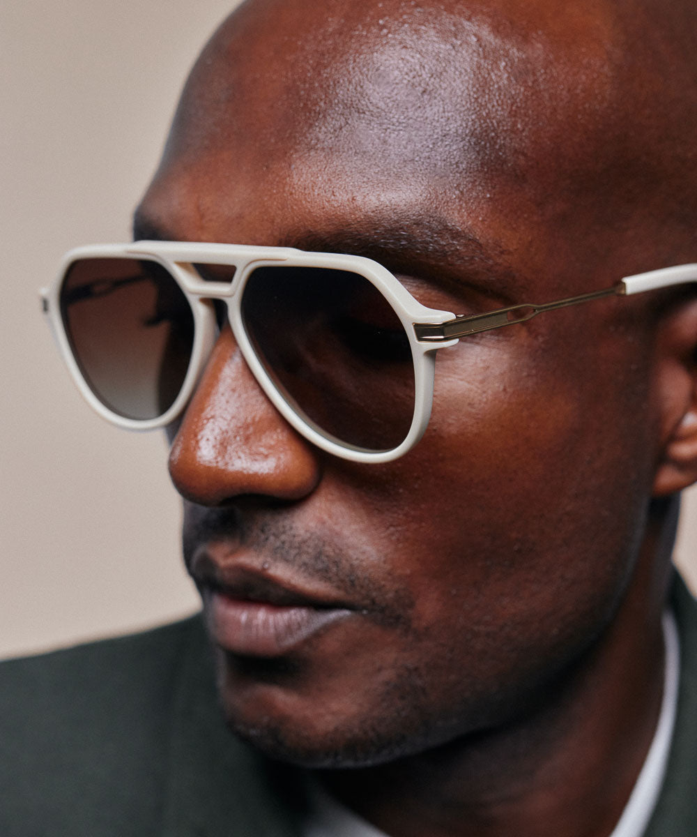 Johann Wolff Bernau Matte Ivory Sunglasses