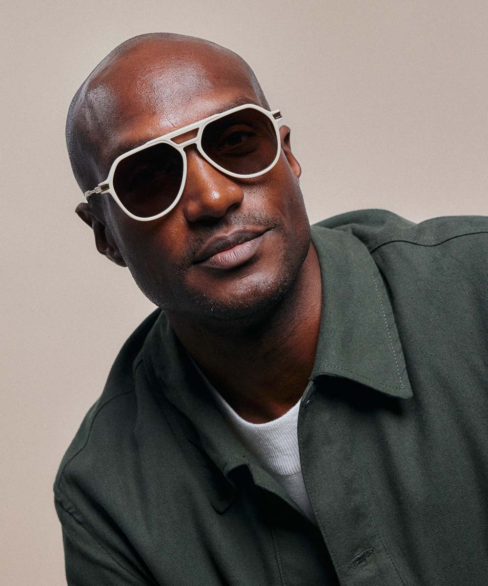 Johann Wolff Bernau Matte Ivory Sunglasses