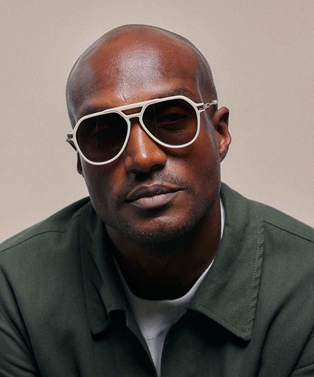 Johann Wolff Bernau Matte Ivory Sunglasses