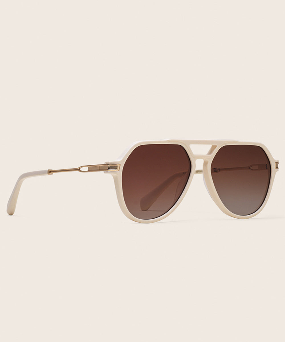 Johann Wolff Bernau Matte Ivory Sunglasses