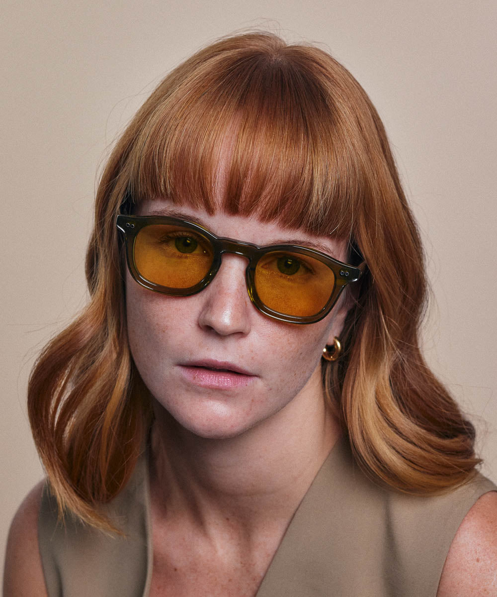 Johann Wolff Carousel Army Burnt Yellow Sunglasses