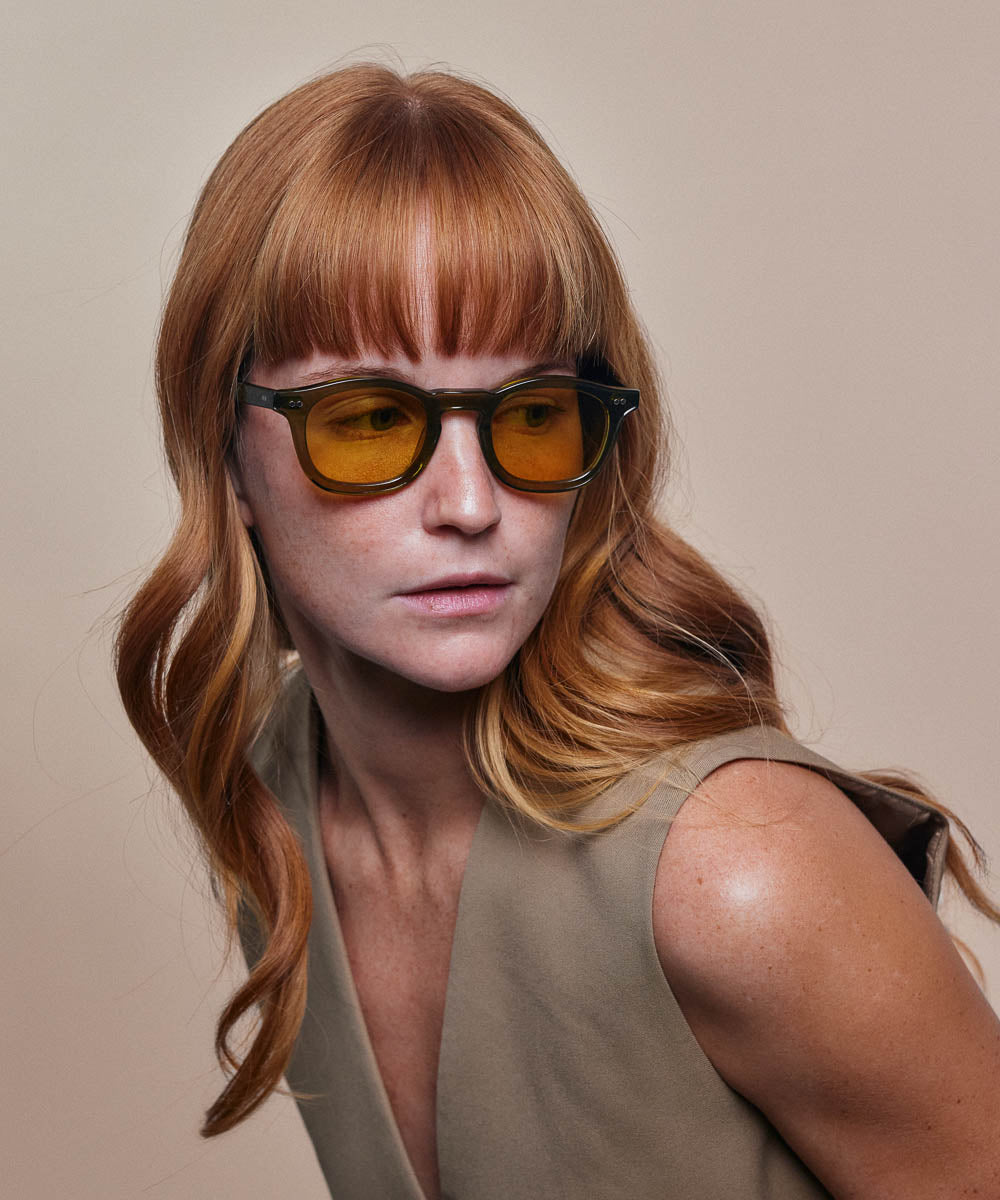 Johann Wolff Carousel Army Burnt Yellow Sunglasses
