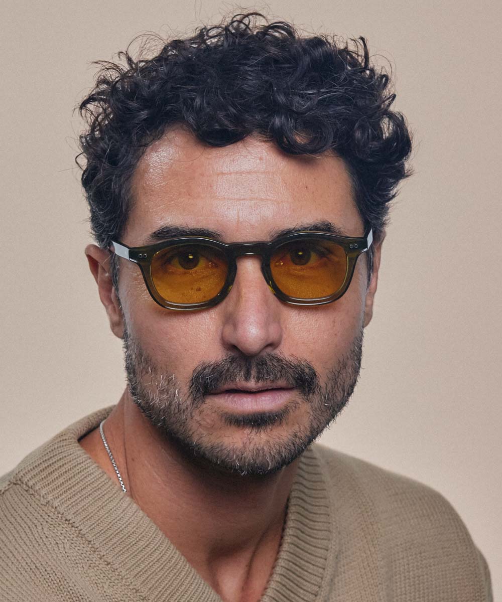 Johann Wolff Carousel Army Burnt Yellow Sunglasses