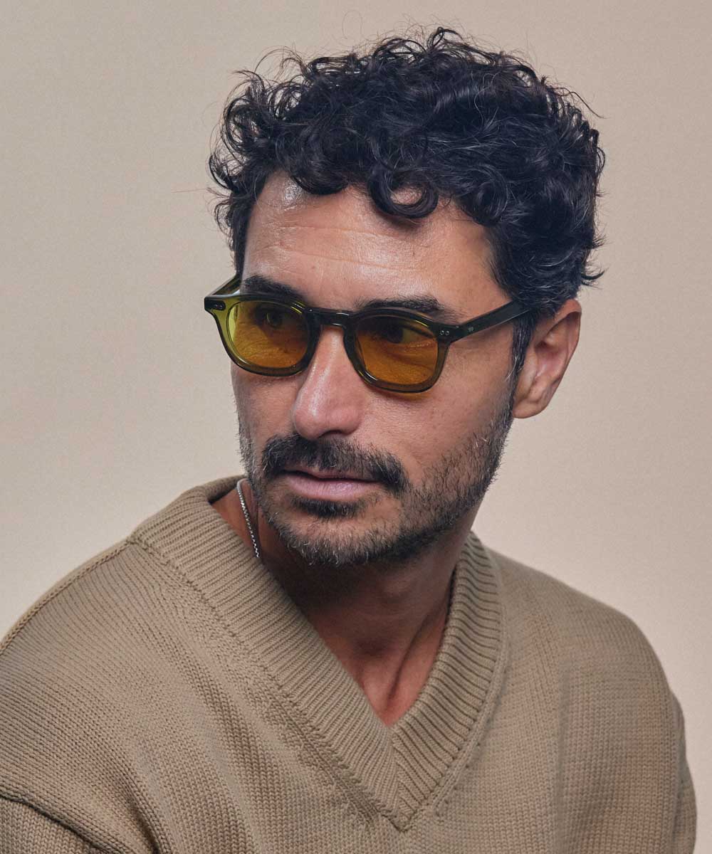 Johann Wolff Carousel Army Burnt Yellow Sunglasses