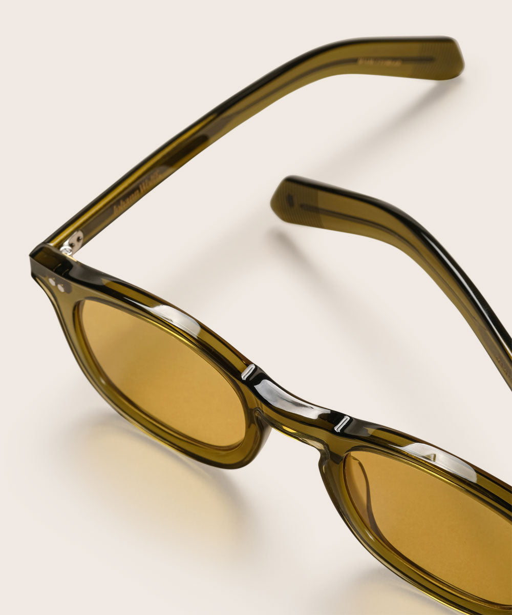 Johann Wolff Carousel Army Burnt Yellow Sunglasses
