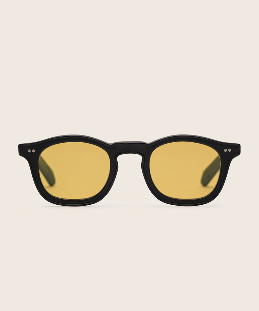 Johann Wolff Carousel Black Burnt Yellow Sunglasses