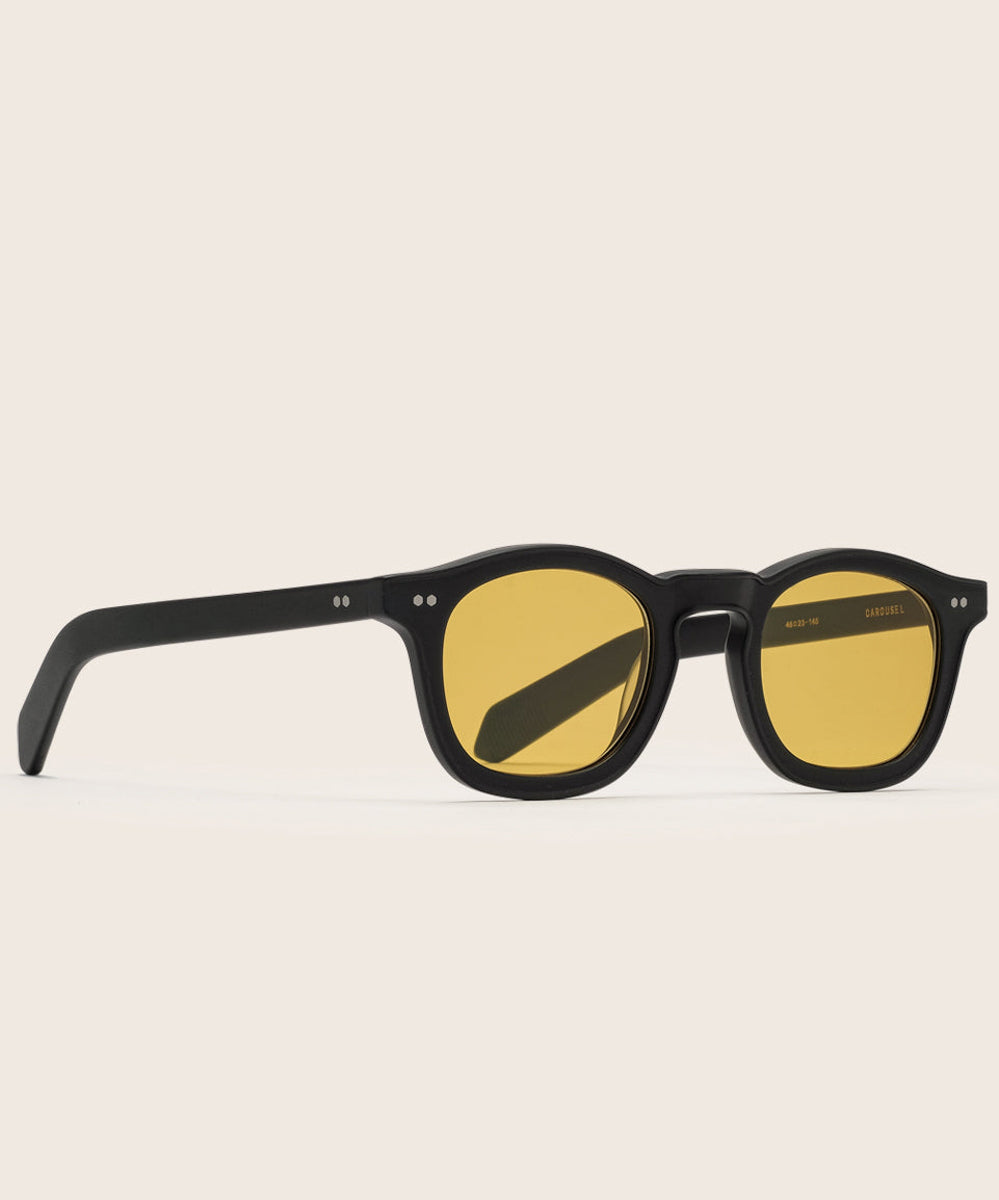 Johann Wolff Carousel Black Burnt Yellow Sunglasses 