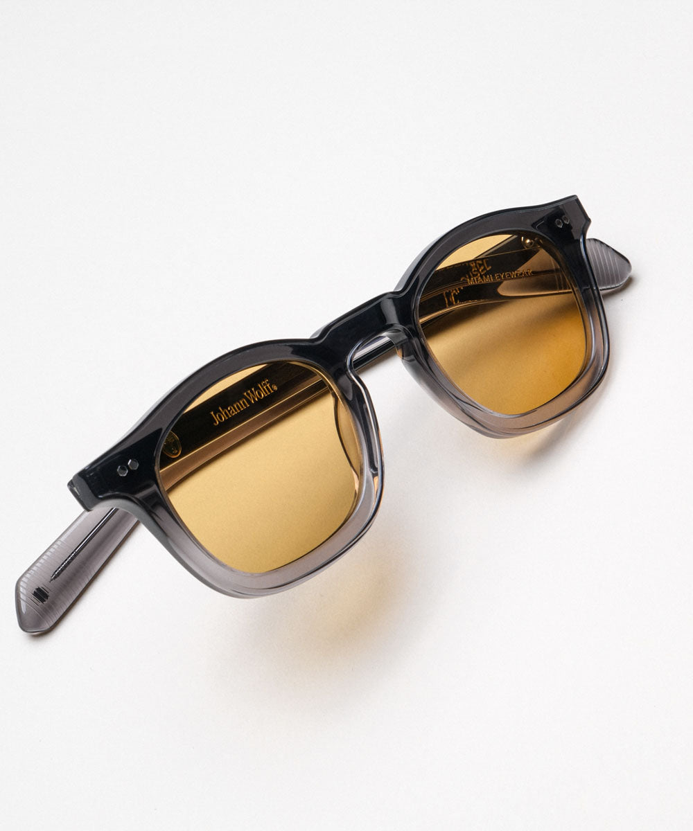 Johann Wolff Carousel Black Fade Burnt Yellow Sunglasses