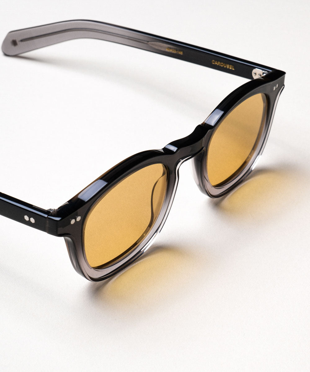 Johann Wolff Carousel Black Fade Burnt Yellow Sunglasses