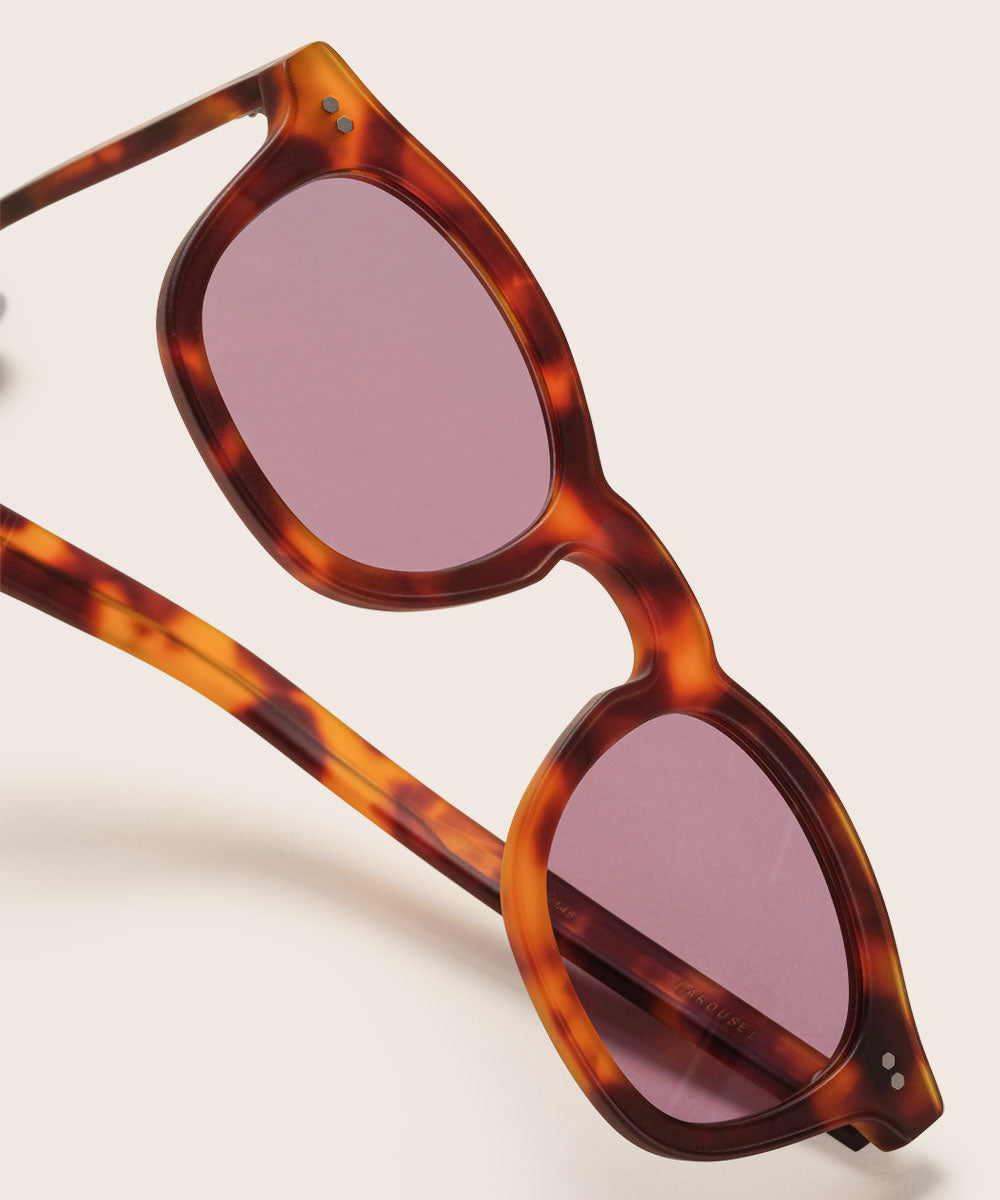 Johann Wolff Carousel Havana Matte Grape Sunglasses