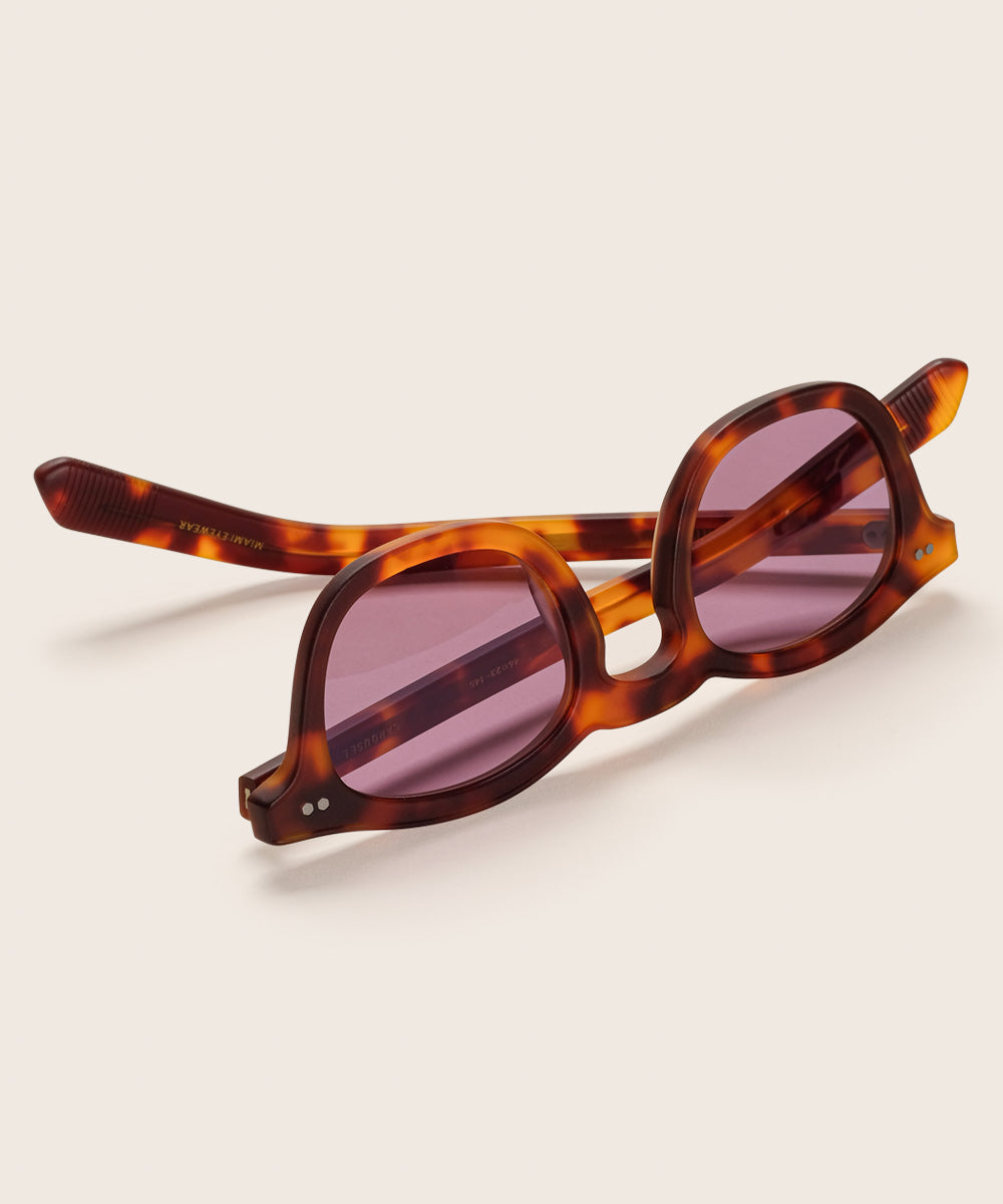 Johann Wolff Carousel Havana Matte Grape Sunglasses