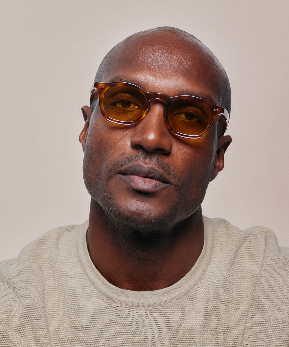 Johann Wolff Carousel Vintage Tortoise Burnt Yellow Sunglasses