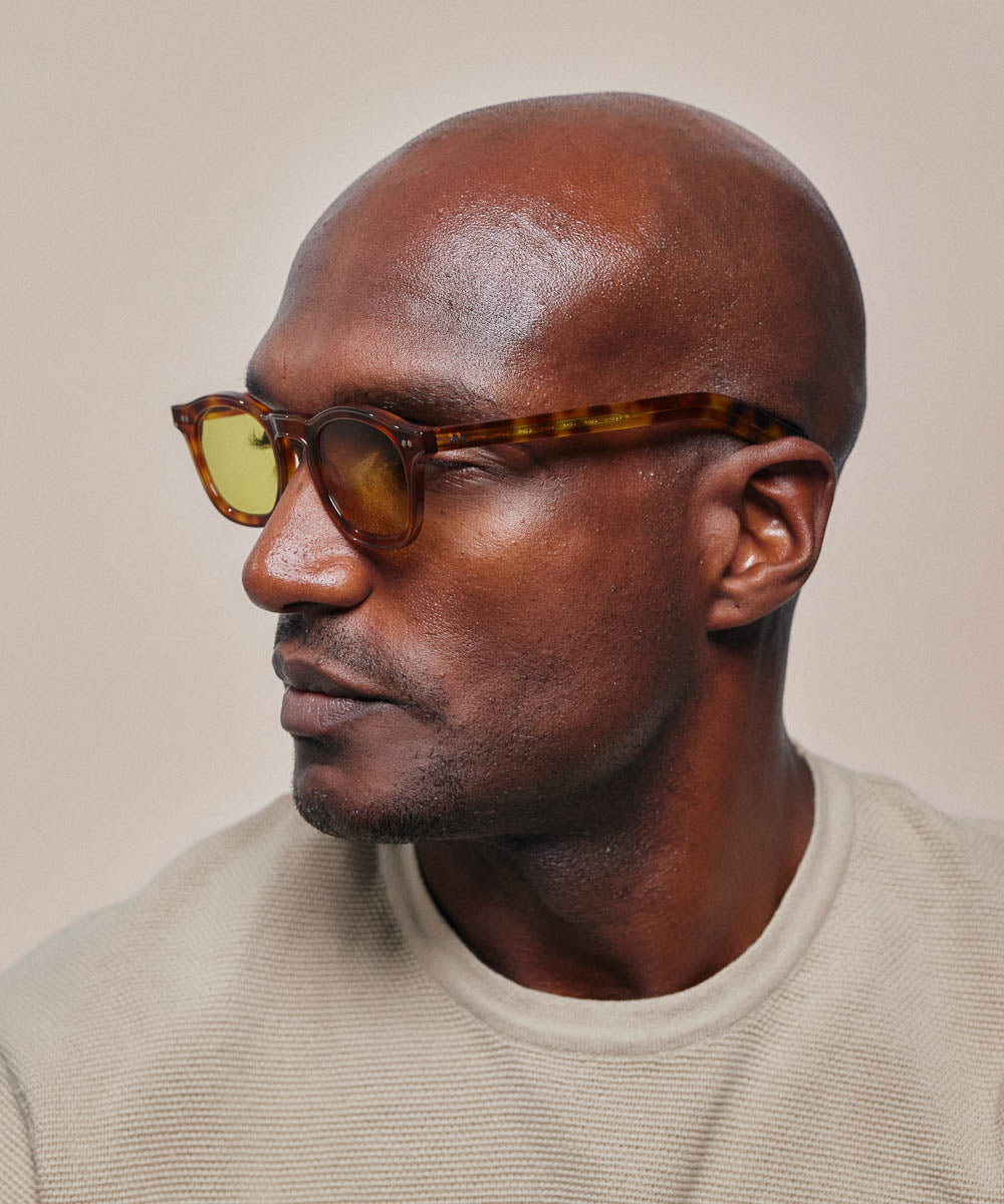 Johann Wolff Carousel Vintage Tortoise Burnt Yellow Sunglasses