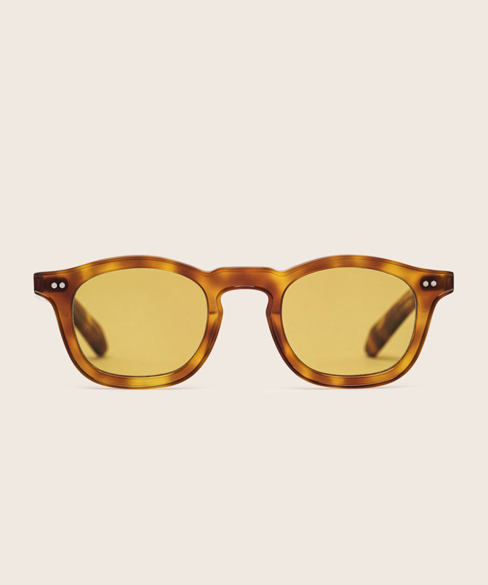 Johann Wolff Carousel Vintage Tortoise Burnt Yellow Sunglasses 
