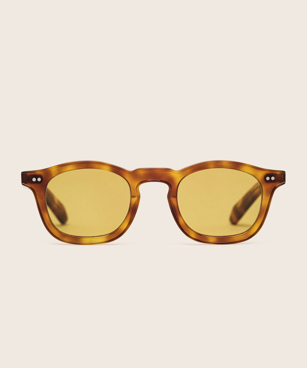 Johann Wolff Carousel Vintage Tortoise Burnt Yellow Sunglasses