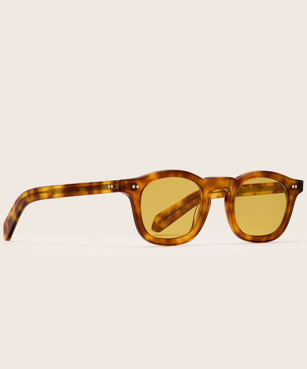 Johann Wolff Carousel Vintage Tortoise Burnt Yellow Sunglasses 