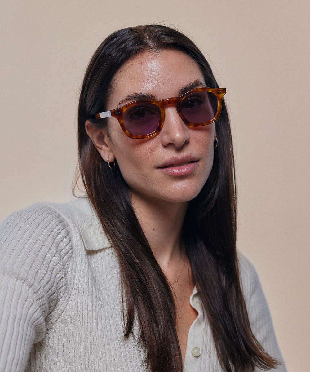 Johann Wolff Carousel Vintage Tortoise Lavender Sunglasses