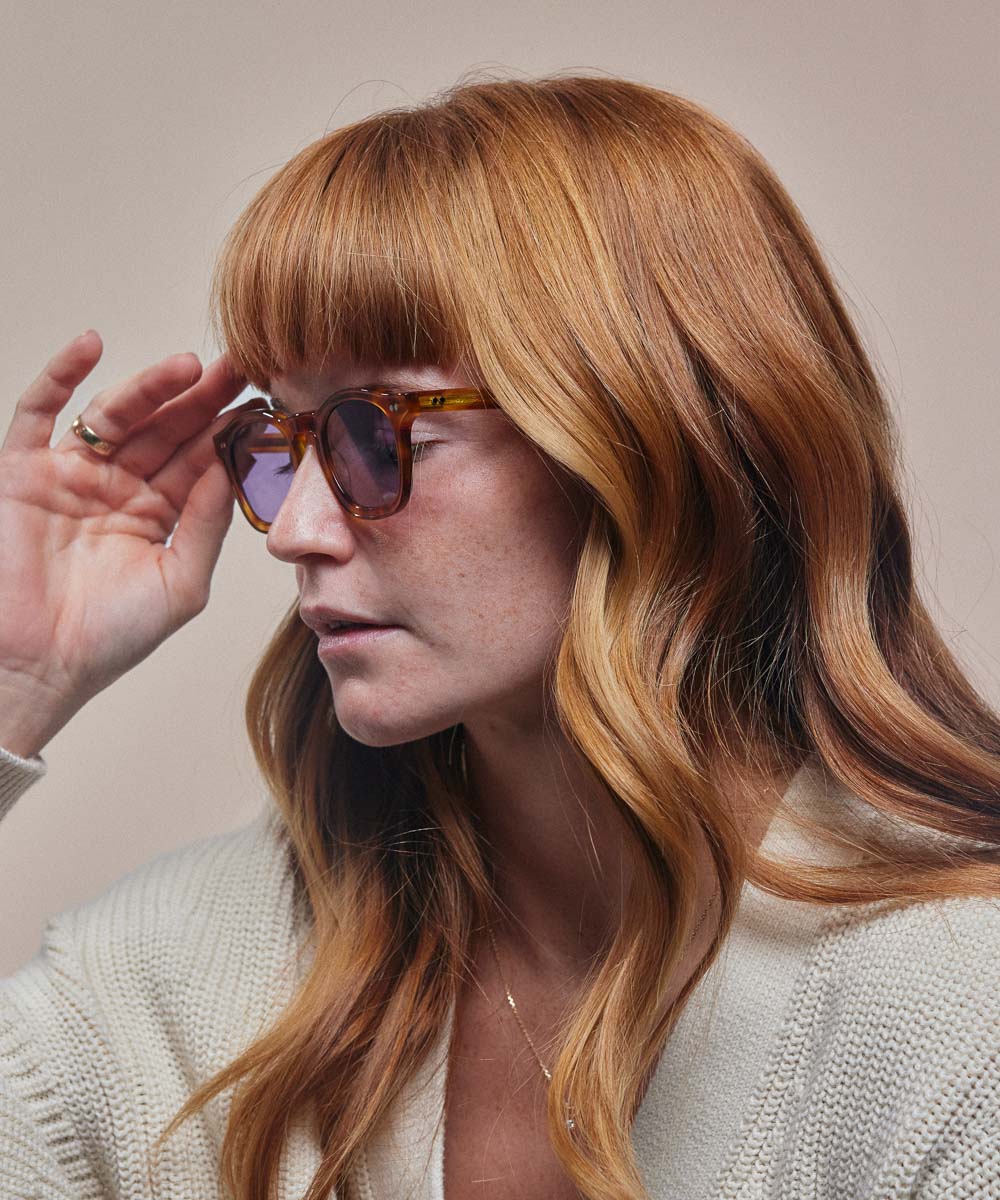 Johann Wolff Carousel Vintage Tortoise Lavender Sunglasses