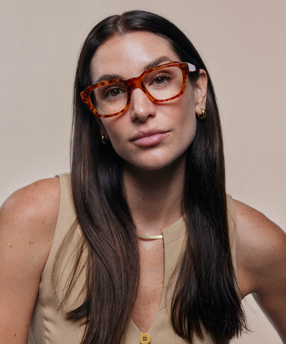 Johann Wolff Dessau Amber Tortoise Eyeglasses