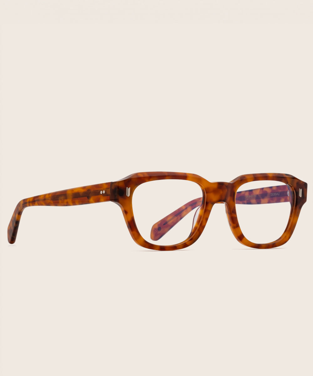 Johann Wolff Dessau Amber Tortoise Eyeglasses