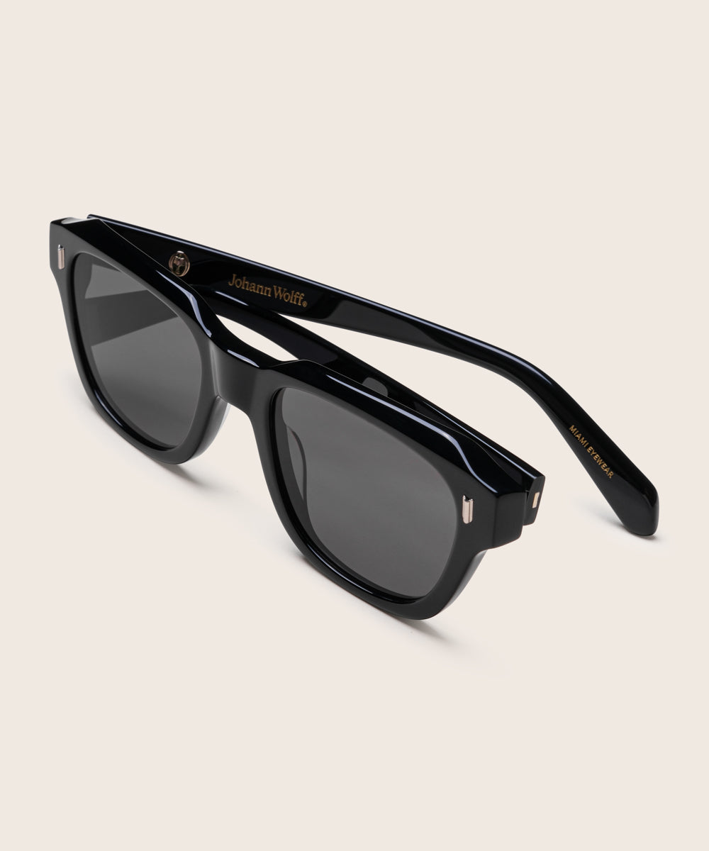 Johann Wolff Dessau Black Sunglasses
