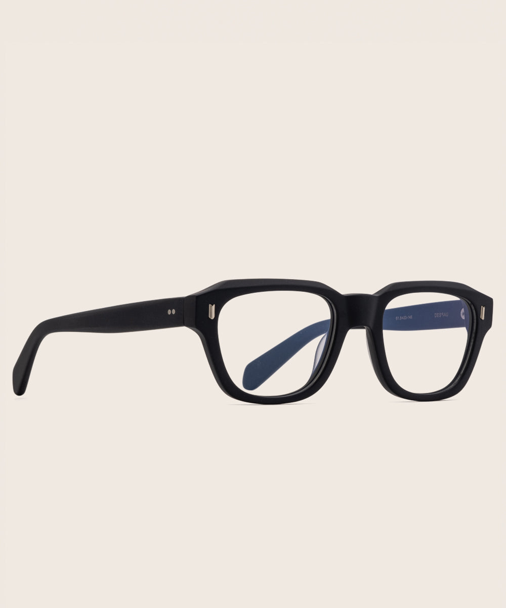 Johann Wolff Dessau Matte Navy Eyeglasses