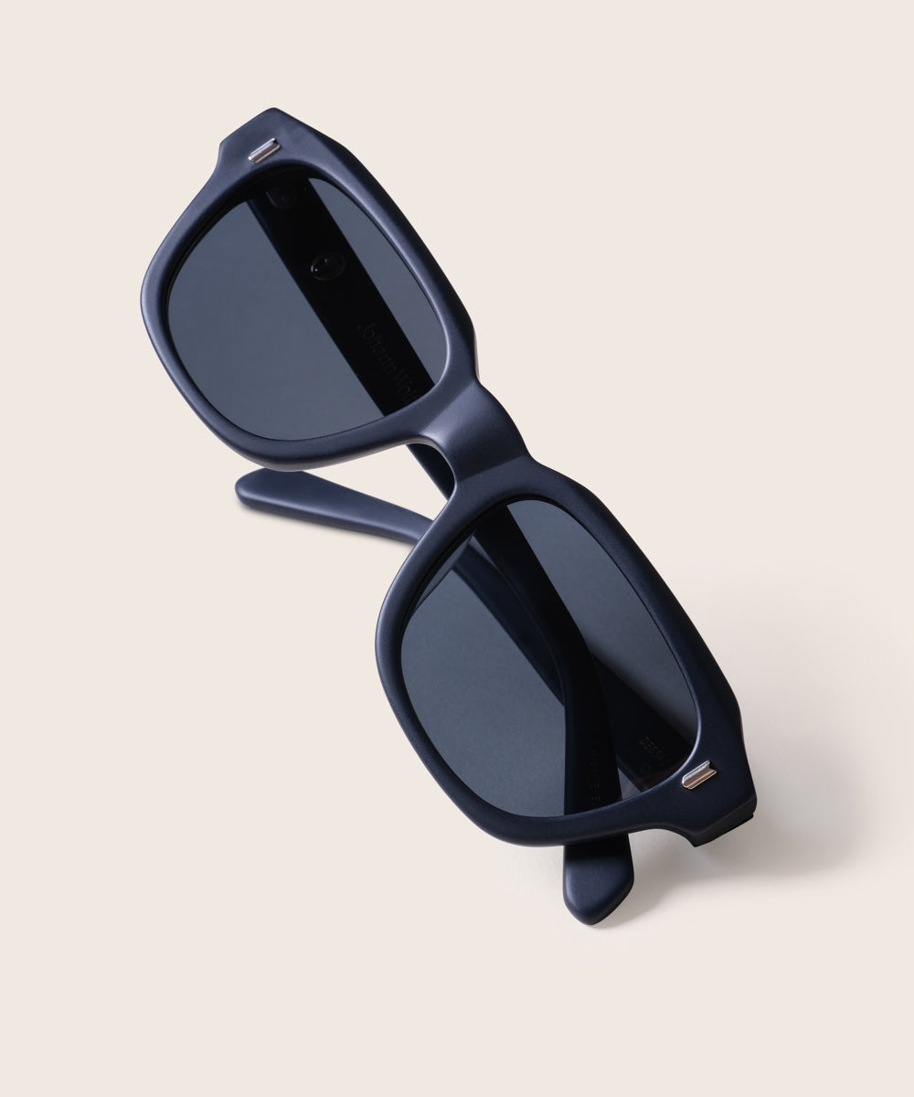 Johann Wolff Dessau Matte Navy Sunglasses