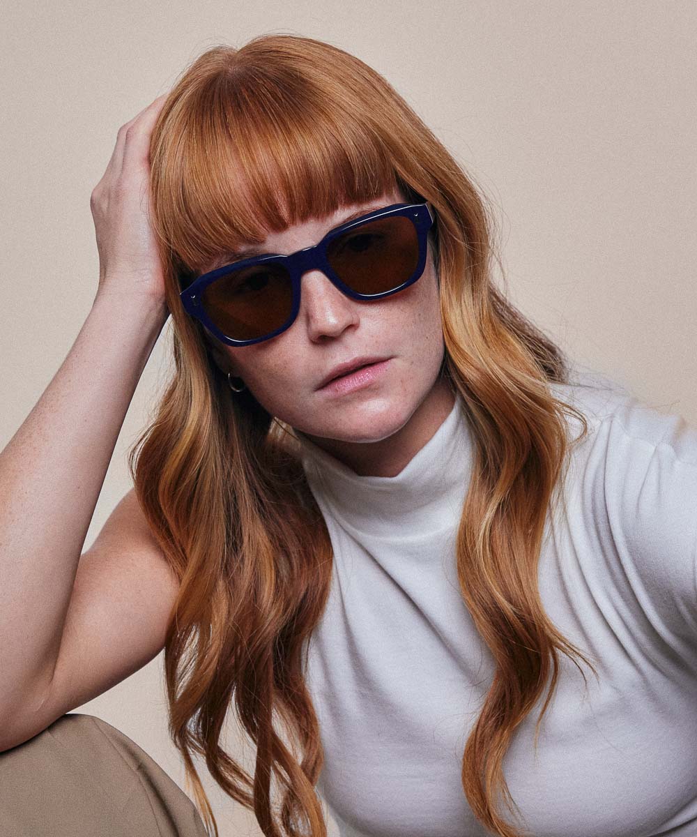 Johann Wolff Dessau Navy Sunglasses