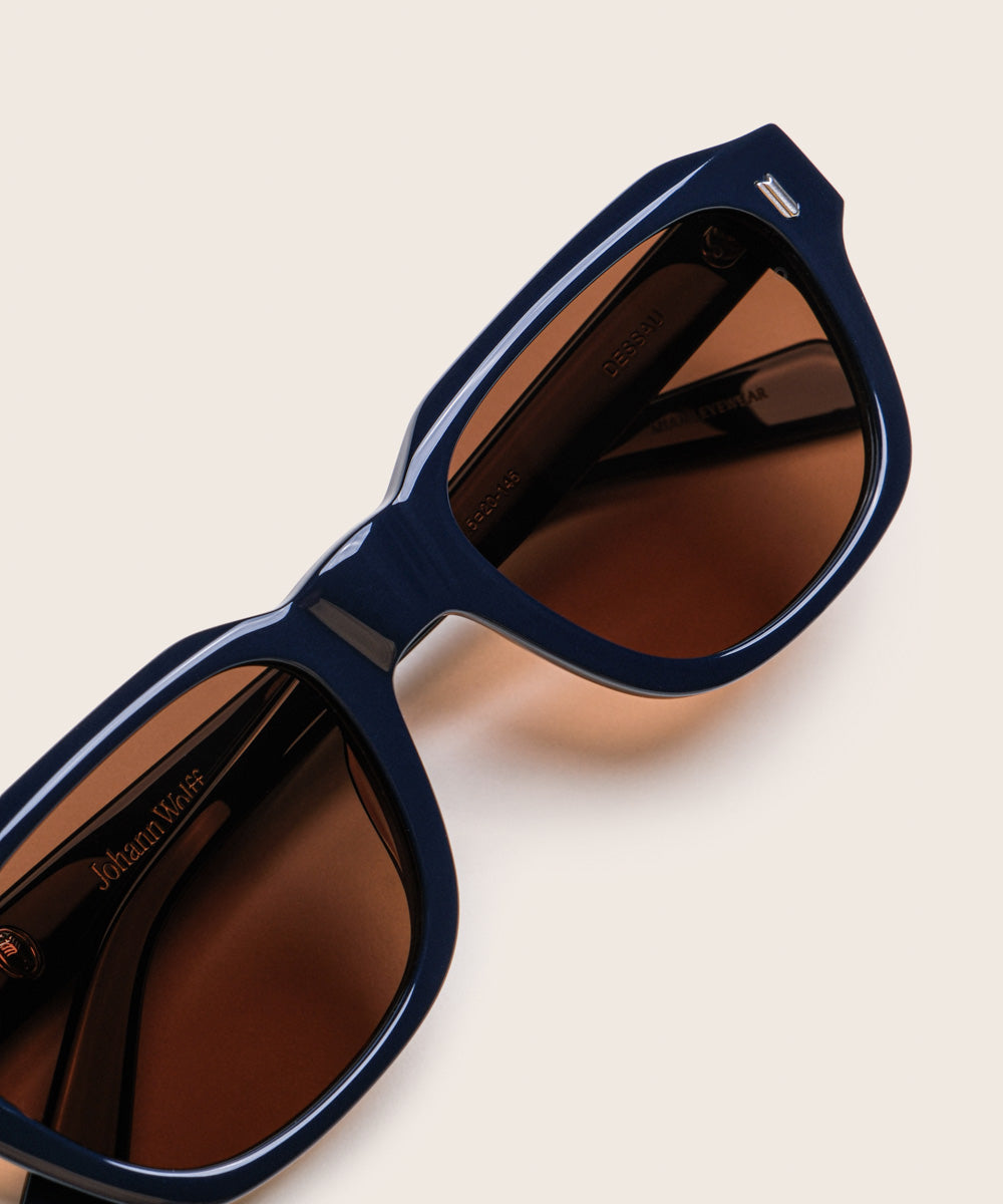 Johann Wolff Dessau Navy Sunglasses