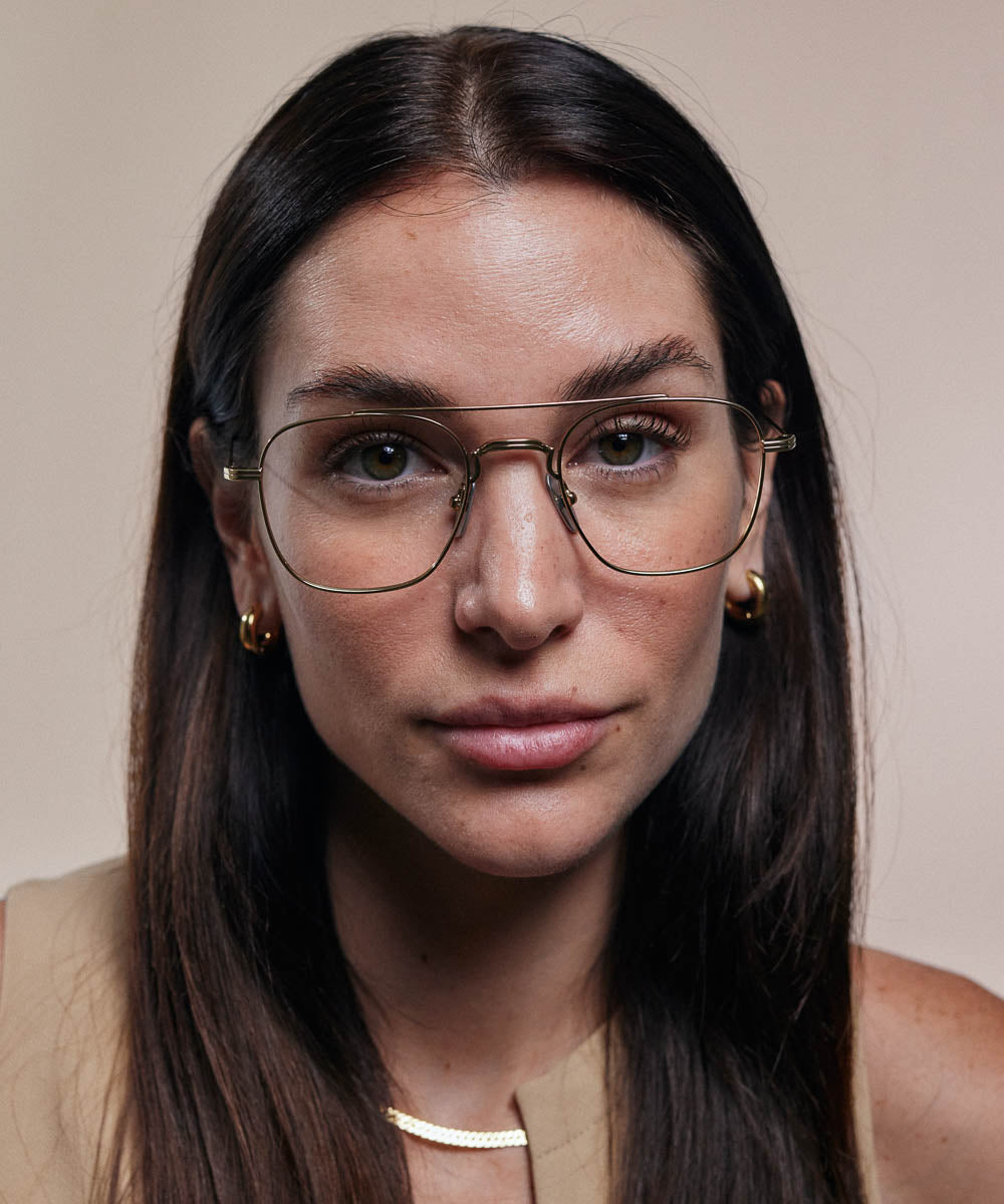 Johann Wolff Flieger Gold Eyeglasses