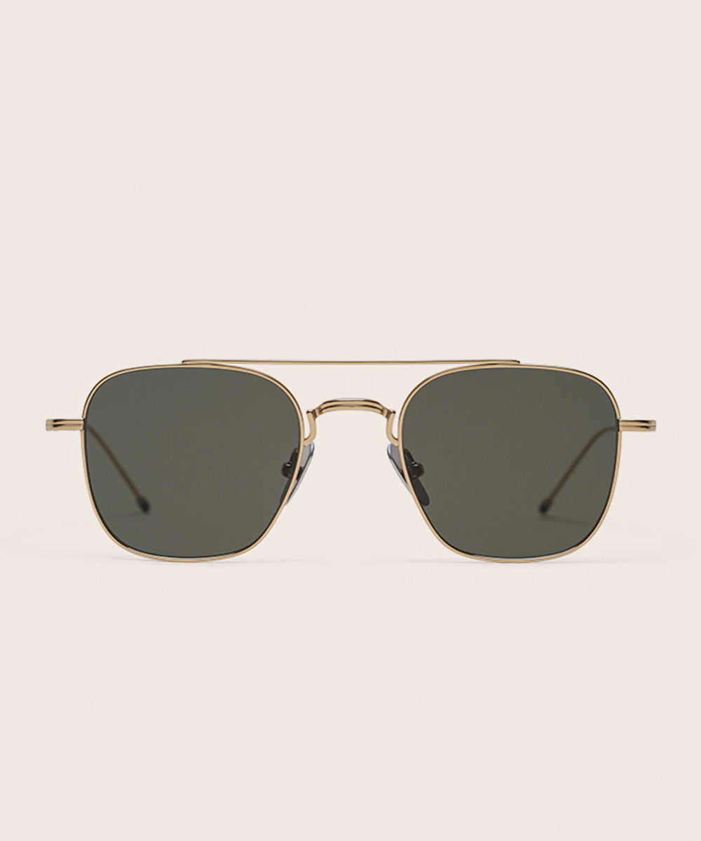 Johann Wolff Flieger Gold Sunglasses