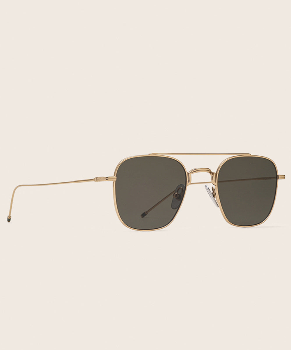 Johann Wolff Flieger Gold Sunglasses