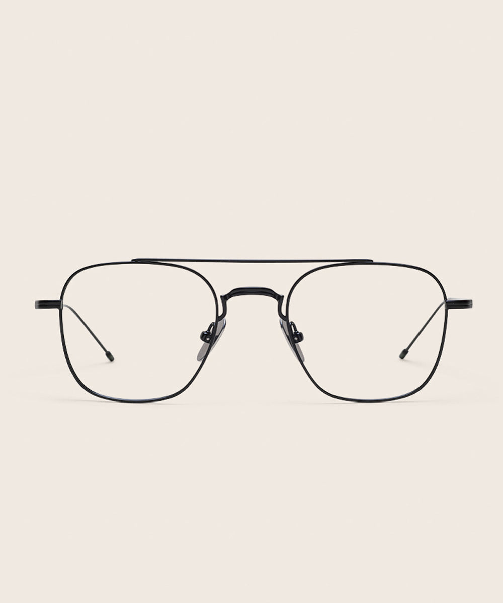Johann Wolff Flieger Matte Black Eyeglasses