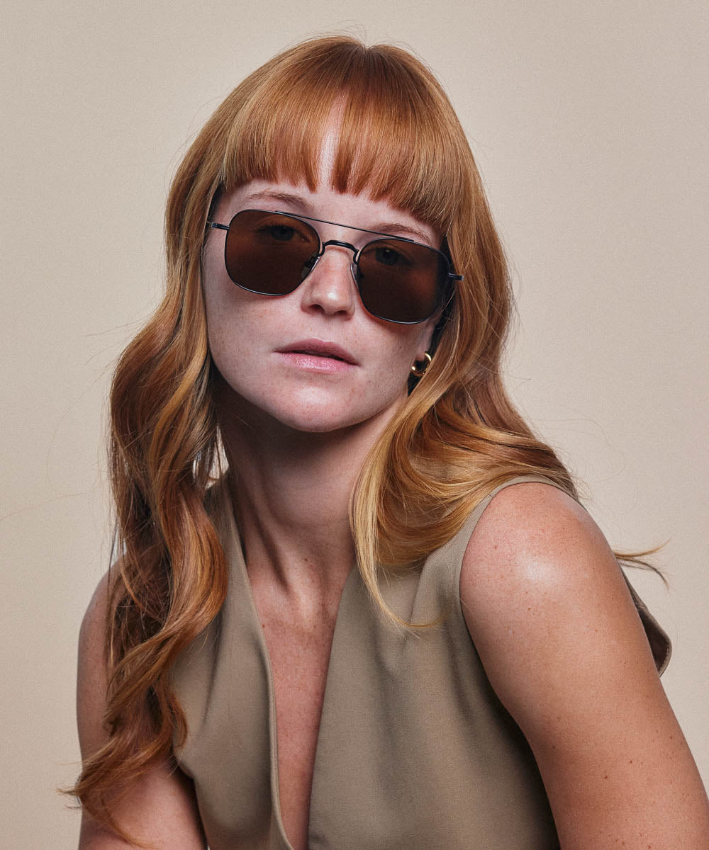 Johann Wolff Flieger Matte Black Sunglasses