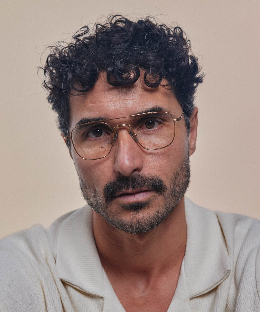 Johann Wolff Flieger Matte Rose Gold Eyeglasses