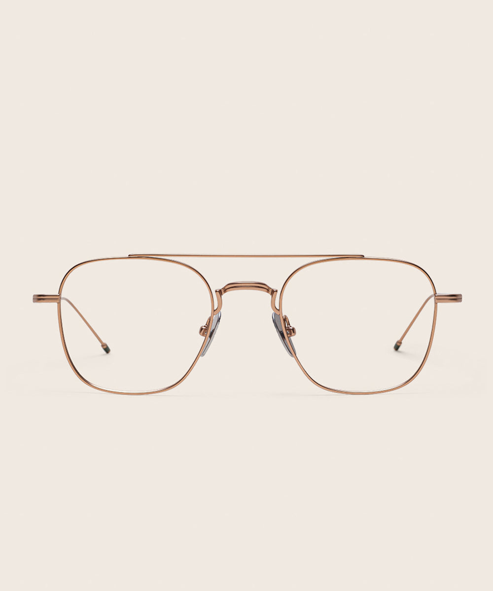 Johann Wolff Flieger Matte Rose Gold Eyeglasses
