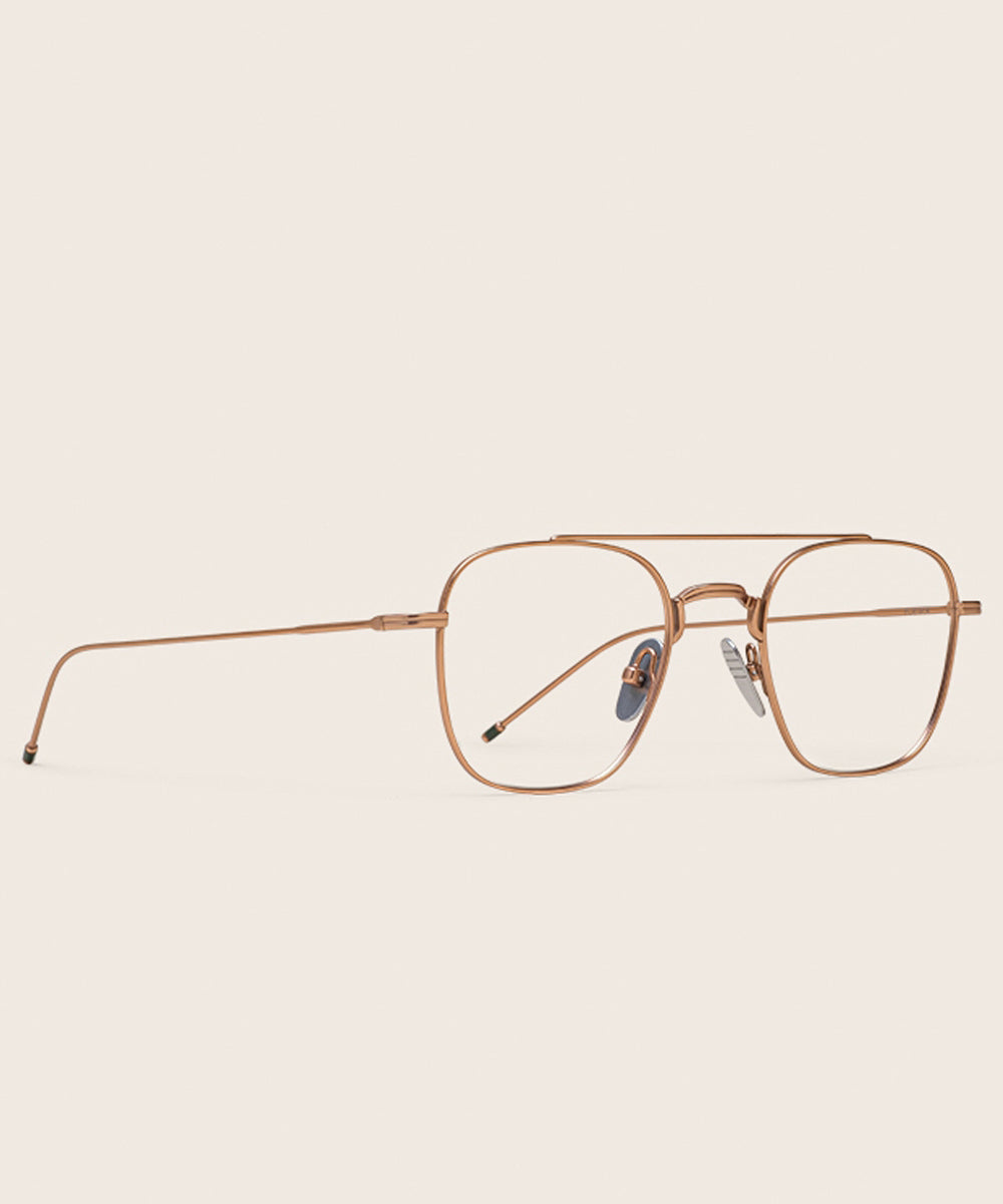 Johann Wolff Flieger Matte Rose Gold Eyeglasses