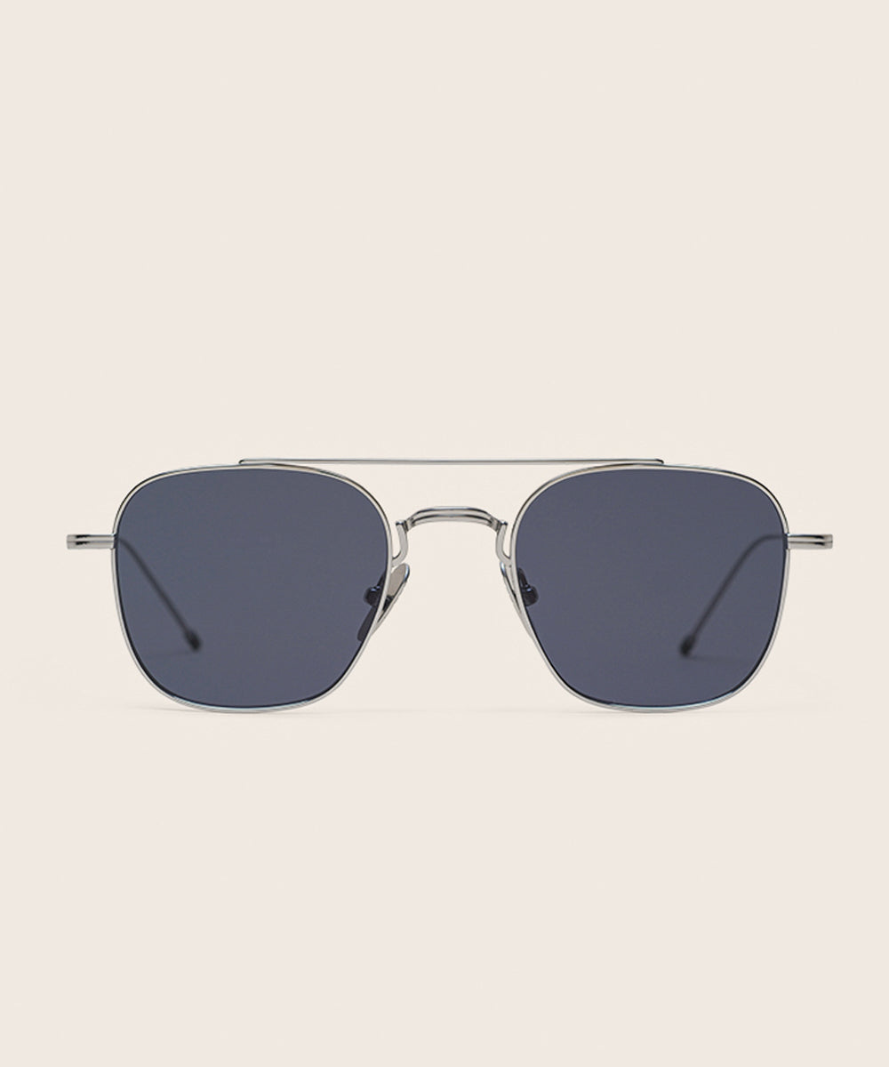 Johann Wolff Flieger White Gold Sunglasses