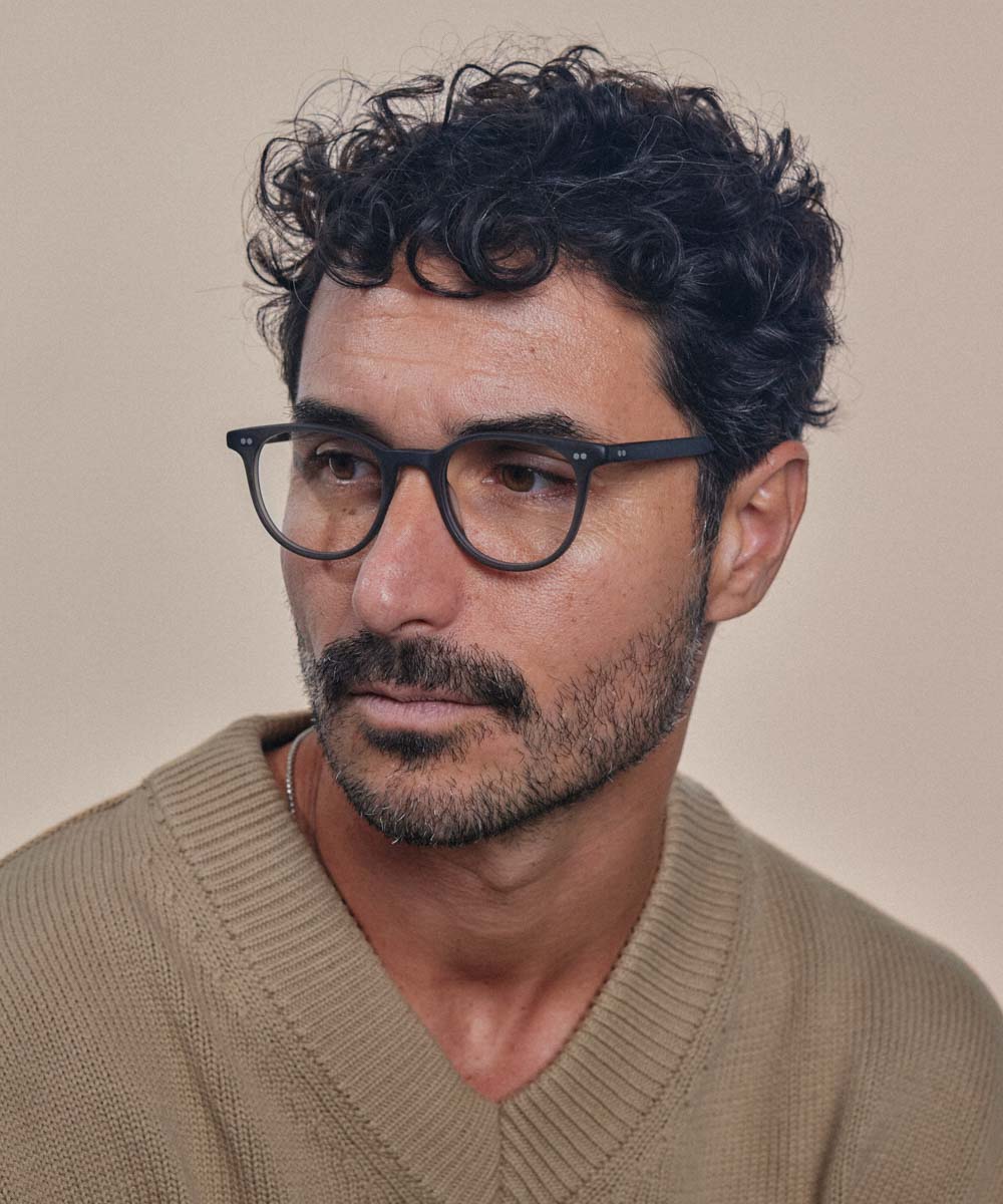 Johann Wolff Frankie Matte Smoke Eyeglasses