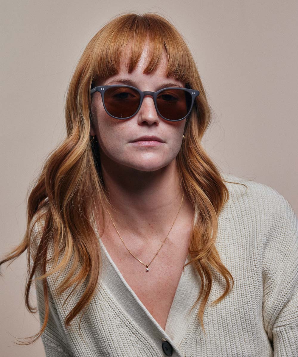 Johann Wolff Frankie Matte Smoke Sunglasses