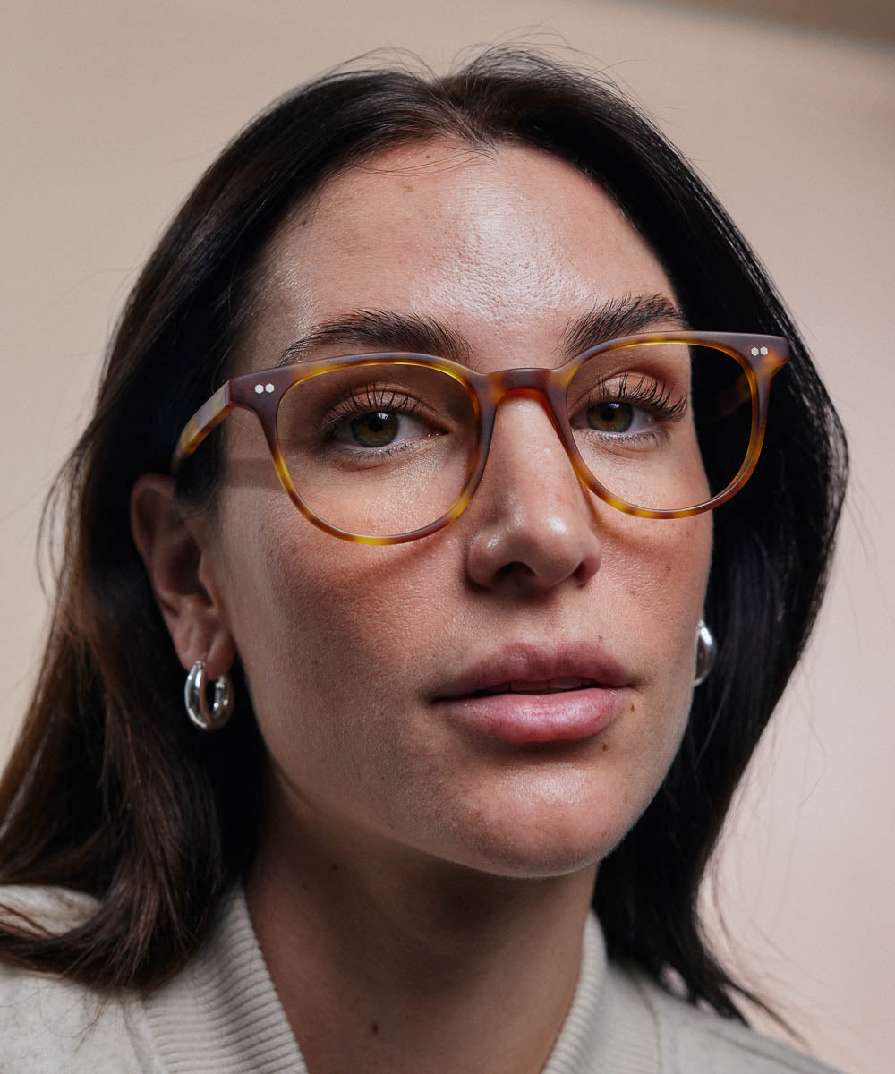 Johann Wolff Frankie Matte Vintage Tortoise Eyeglasses