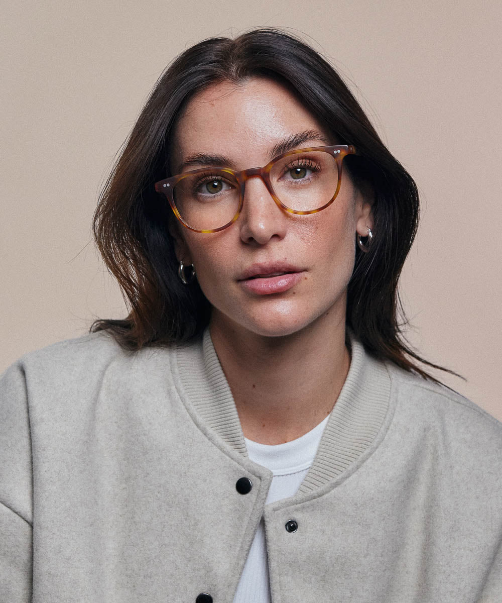 Johann Wolff Frankie Matte Vintage Tortoise Eyeglasses