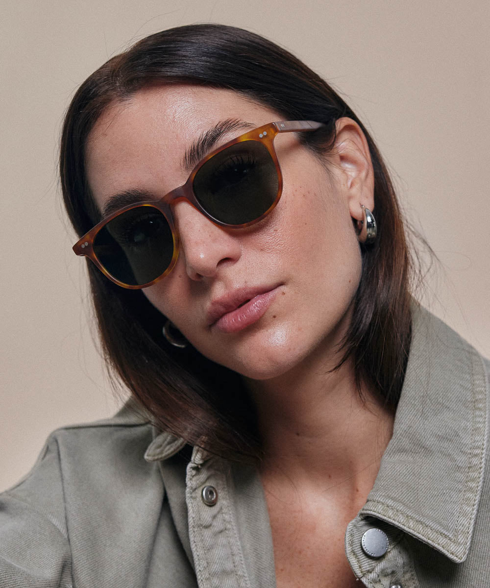 Johann Wolff Frankie Matte Vintage Tortoise Sunglasses