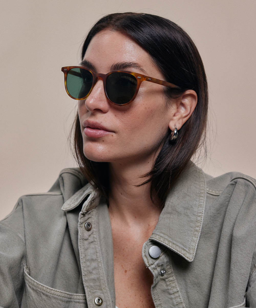 Johann Wolff Frankie Matte Vintage Tortoise Sunglasses