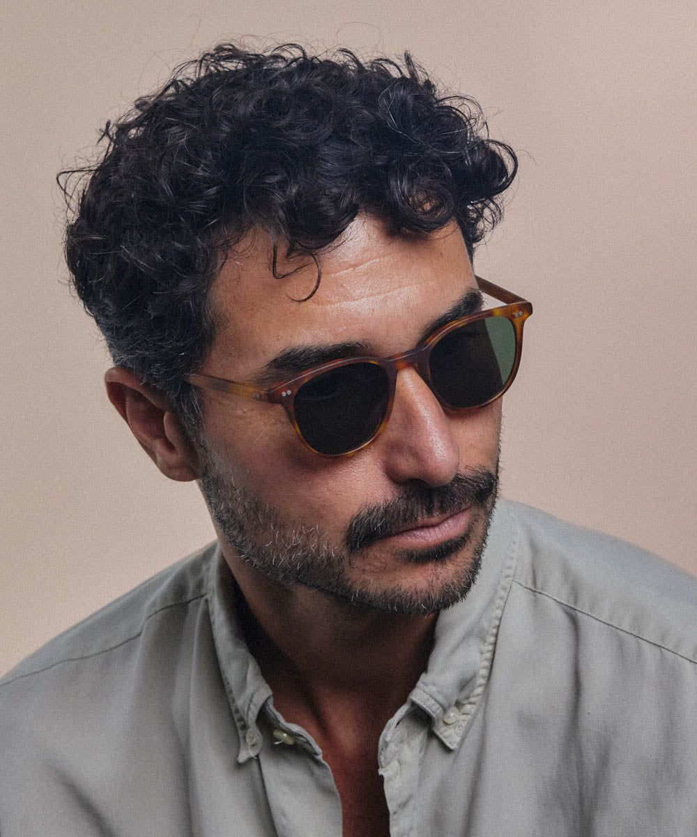 Johann Wolff Frankie Matte Vintage Tortoise Sunglasses
