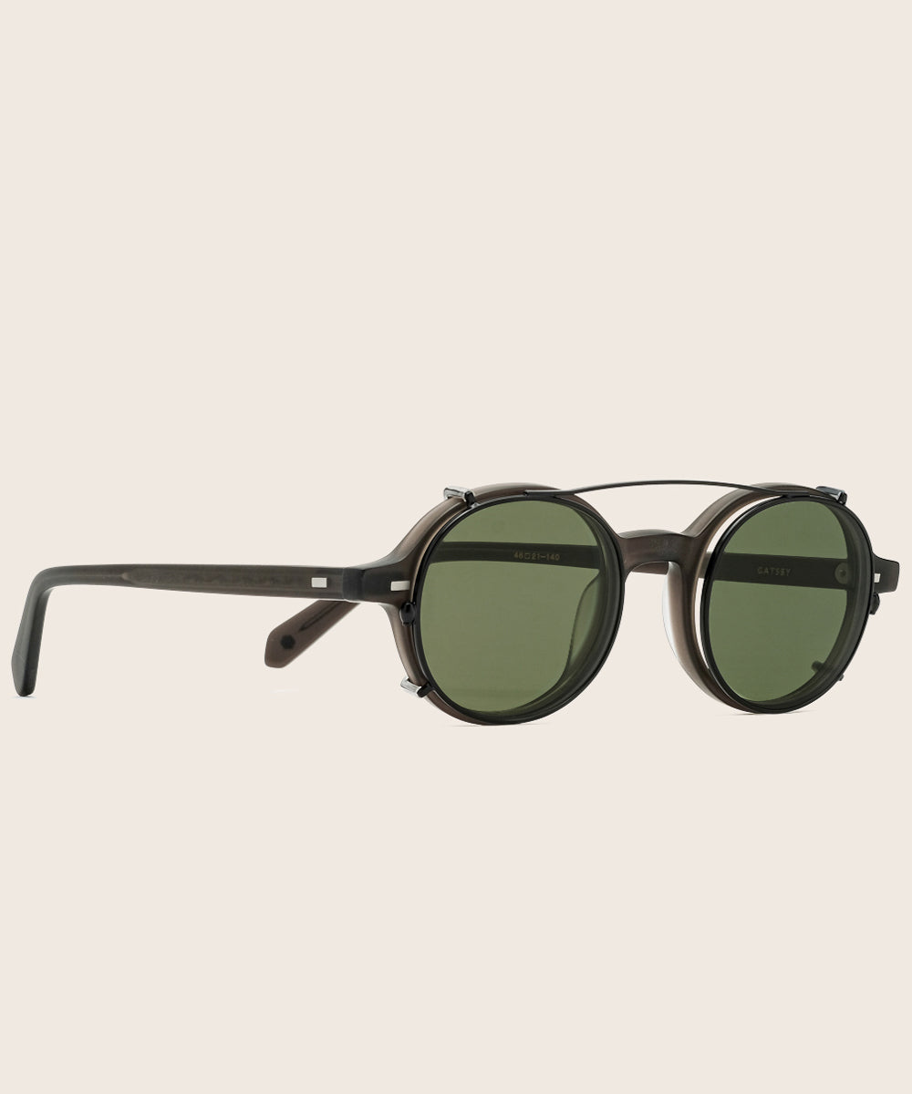 Johann Wolff Gatsby Matte Black Green Clip