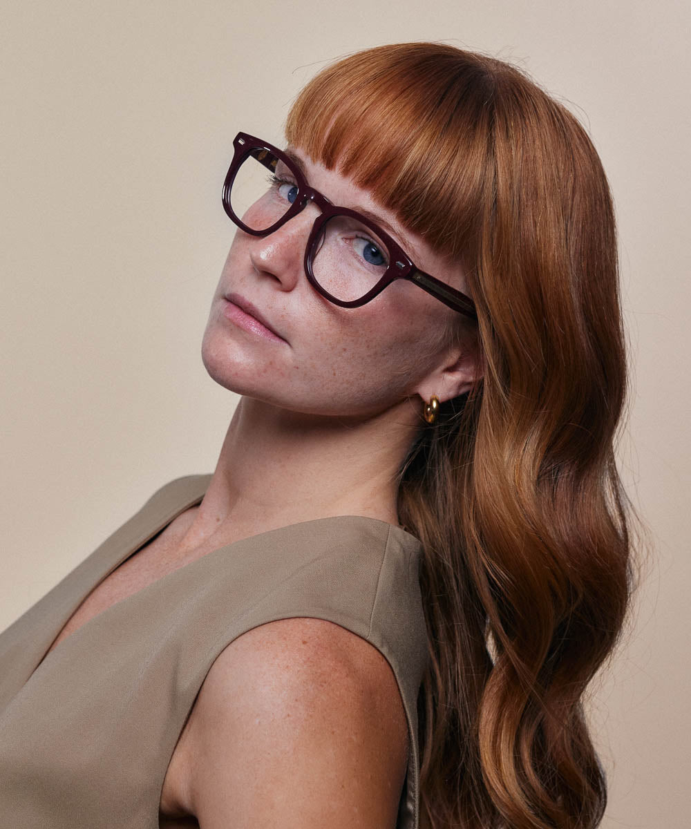 Johann Wolff JSB Burgundy Eyeglasses