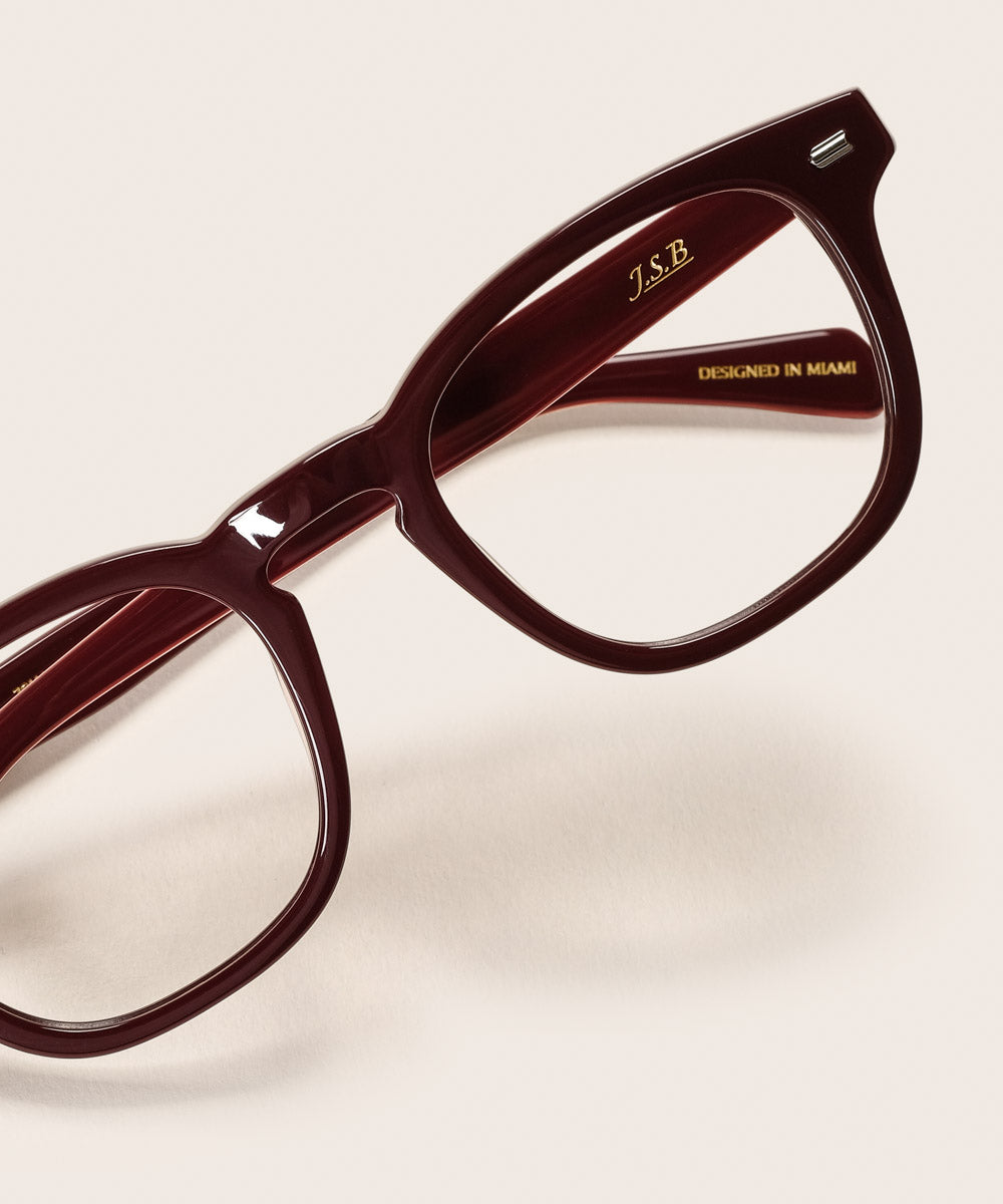 Johann Wolff JSB Burgundy Eyeglasses