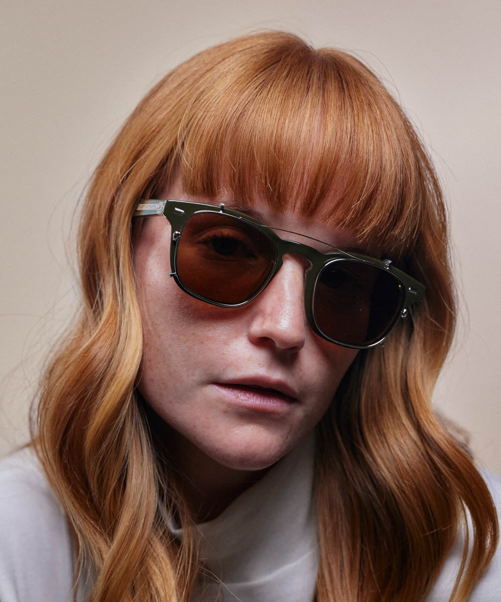 Johann Wolff JSB Matte Silver Brown Clip