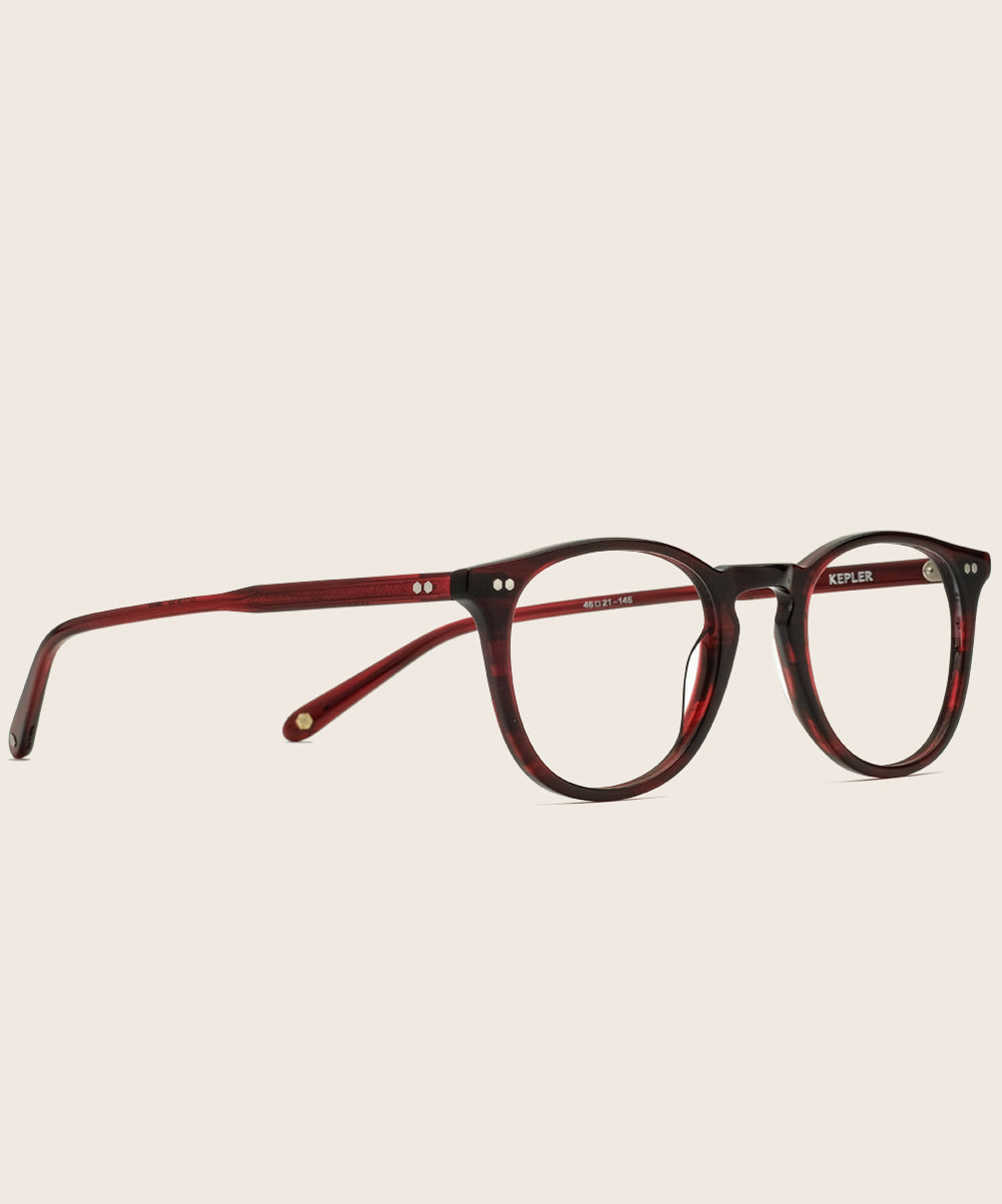 Johann Wolff Kepler Bordeaux Eyeglasses